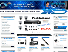 Tablet Screenshot of alarme-et-video-surveillance.com